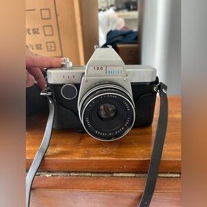 Sears 126 TSL Reflex Silver and Black Vintage Camera